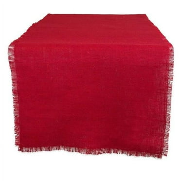 15 x 74 in. Tango Red Jute Table Runner