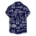 thumbnail image 2 of Camisa de bolos Wihnsinop para hombre, dibujo a máquina aeroespacial, 2 of 3