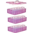 thumbnail image 4 of Storage Organizer,Hot Wheels Case,Sewing Box,3-Tier Plastic Organizer Box with Dividers, Storage Containers for Organizing Art Supplies, Fuse Beads,Washi Tape, Jewelry,Tool,Kids, 4 of 5