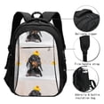 thumbnail image 3 of Balery Dachshund Sitting in Bathtub Mochila con carga USB para hombre y mujer - Mochila impermeable y antirrobo para laptop con puerto USB para viajes, trabajo, 3 of 7