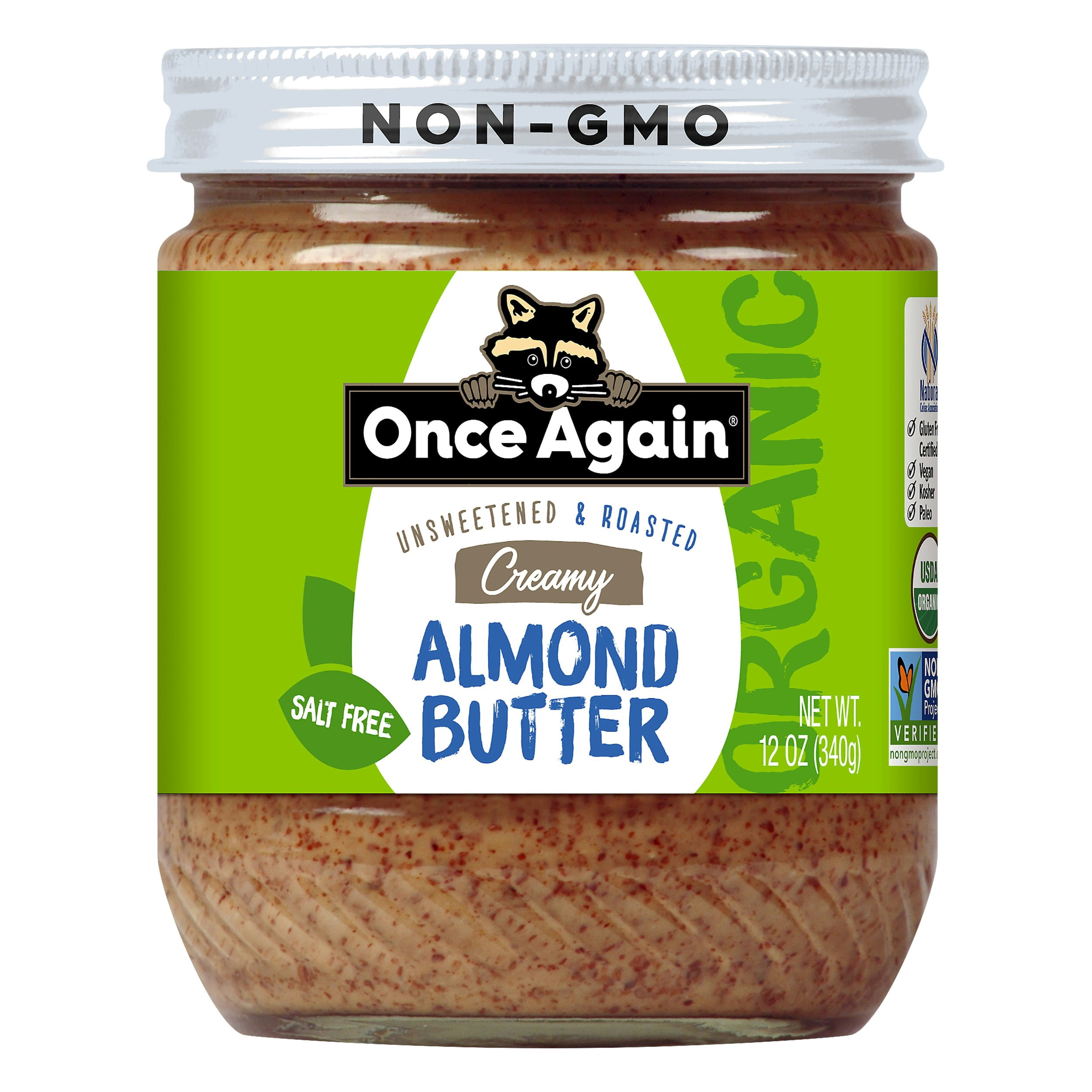 Once Again Smooth Organic Almond Butter 12 oz (Pack Of 6)