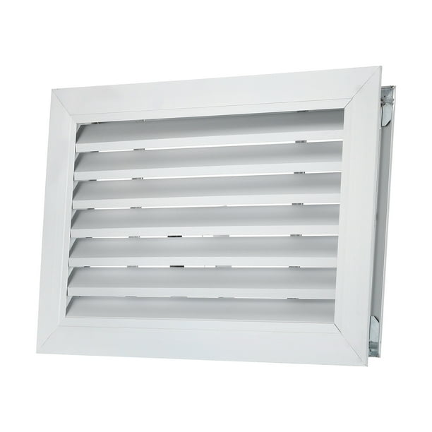 Cubierta de ventilación de aire para puerta Uxcell, 16 x 10 pulgadas, cubierta de ventilación de rejilla de aluminio, con tornillos de montaje, para puerta de armario, tono plateado