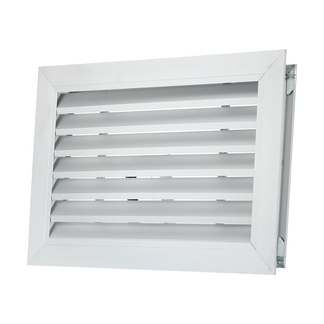 Cubierta de ventilación de aire para puerta Uxcell, 16 x 10 pulgadas, cubierta de ventilación de rejilla de aluminio, con tornillos de montaje, para puerta de armario, tono plateado