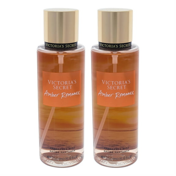 Victoria's Secret Amber Romance - Pack of 2 Fragrance Mist 8.4 oz
