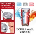 thumbnail image 2 of Red Love Hearts Tumbler with Lid and Straw, Valentine''s Day Gifts for Women, Anniversary Wedding Holiday Stainless Steel Travel Coffee Cup, 20oz Double Wall Vacuum Insulated Mug, 2 of 6