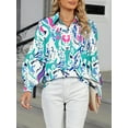 thumbnail image 7 of Cuteduck Women's autumn abstract print long-sleeved casual shirt S-2XL, 7 of 7