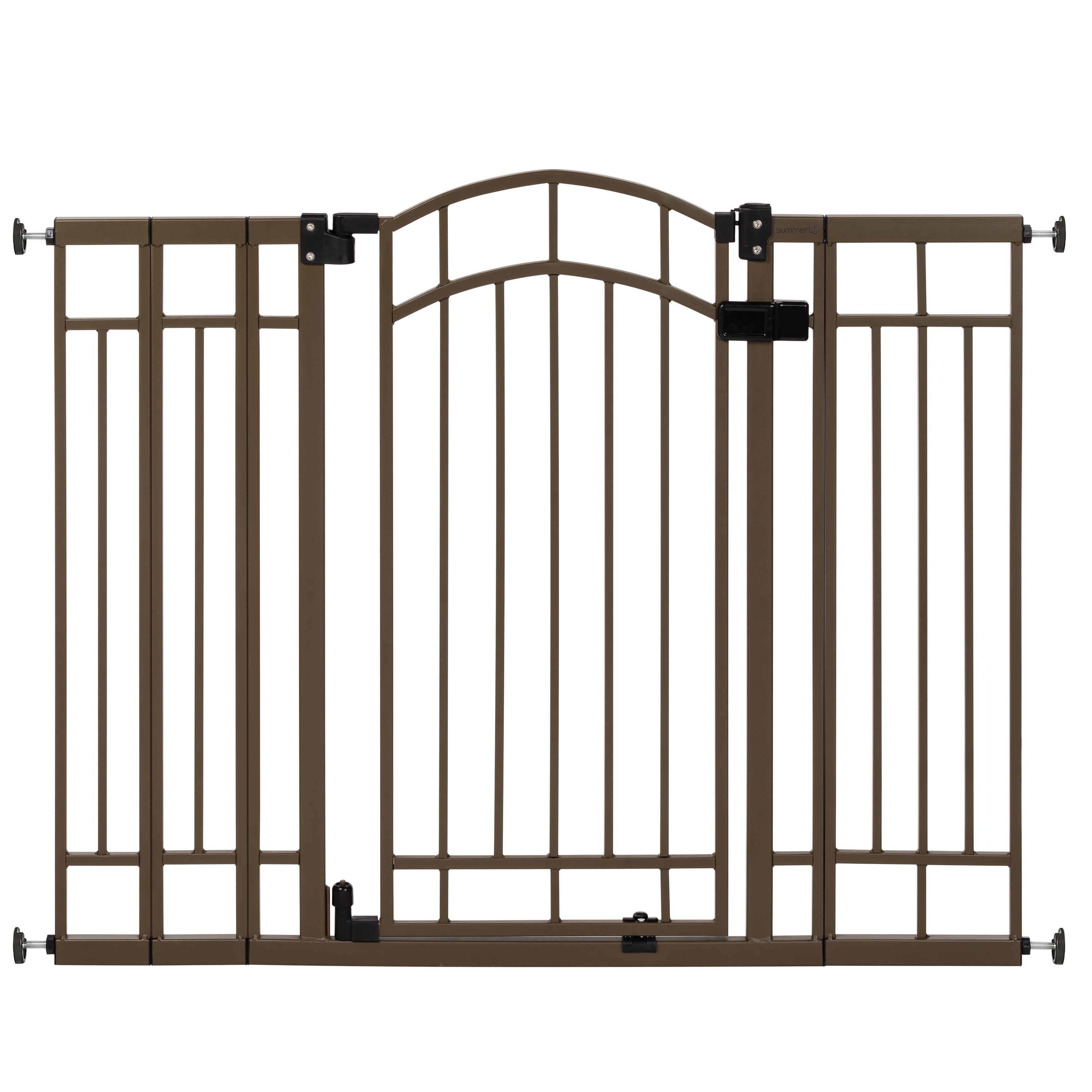 Photo 1 of (MISSING ACCESSORIES/HARDWARE) Summer Multi-Use Decorative Extra Tall Walk-Thru Baby Gate, Metal, Bronze Finish - 36” Tall, Fits Openings up to 28.5” to 48” Wide, Baby and Pet Gate for Doorways and Stairways
