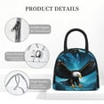 thumbnail image 4 of Salouo Night Sky Forest Bald Eagle for Insulated Lunch Bag for Women/Men - Leakproof Cooler Tote Bag Organizer - Reusable Lunch Box for Office Picnic Hiking Beach-One Size, 4 of 6