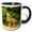 Black/White, variant on 3drose, Minnesota, Coyote Pup Howling at Den, Captive, 15oz Mug
