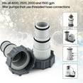 thumbnail image 3 of Pool Hose Adapter,2 Pieces Pool Hose Adapter A For Pool 32-38mm For Pumps Pool Accessories With Thread, Seal Ring, 3 of 5