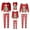 Kids Red, variant on Family Pajamas Matching Set Christmas Tree Print Long Sleeve Tops and Elastic Pants Loungewear Soft Sleepwear