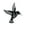 Right, variant on 3 Optional Metal Hummingbird Wall Art Decoration 1PC Cutout Iron Black Bird Sculpture Hanging Pendant Decoration Office Kitchen Room Home Decor