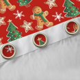 thumbnail image 4 of Manfei Kawaii Gingerbread Man Black Out Curtains,Green Christmas Tree Curtains Pack of 2 (42x63 Each),Red Brown Green Bedroom Curtains For Girls Kids,Breathable Home Decor, 4 of 6