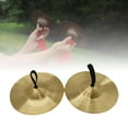 thumbnail image 1 of BotaniNest Music Teaching Tool Copper Percussion Set | Early Education Enlightenment Instruments Copper Hats And Combination | Stage Grade Brass Material Three Scale Precise Adjust, 1 of 4
