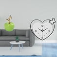 thumbnail image 2 of Escultura de fruta de cerámica y reloj de pared en forma de corazón, decoración creativa para el hogar, obra de arte para sala de estudio, cafetería,, 2 of 8