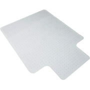 36*48" PVC  Anti-Slip Transparent Chair Mat with Nail for Low-Pile Carpets, Non-Pile Floor, Office Chair Mat Carpet, Matte Clear Studded Home-use Protective Chair Mat, Extended lip shape Under Desk