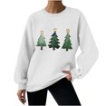 thumbnail image 2 of Ndbuld Women's Fashion Loose Casual Christmas Printed Round Neck Long Sleeve Hoodless Sweatshirt Long Sleeve Fall Tops Oversized Christmas Gift,XL, 2 of 5