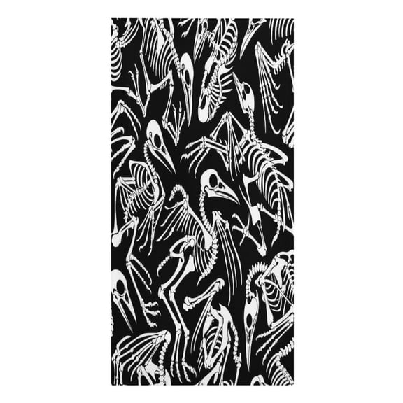 RKSupls Bird Skeleton Pattern Microfiber Beach Towel Absorbent Compact Towels for Swimming Pool Beach Travel Things for Vacation Essentials Adult Gift,61.4×30.3Inch