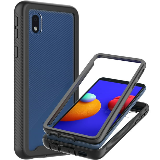 CoverON For Samsung Galaxy A01 Core Case and Screen Protector Tempered Glass, Military Grade