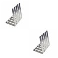 thumbnail image 4 of Billuyoard Juego de pinzas para mantel de acero inoxidable, pinzas antideslizantes recicladas, funda para mesas, carpeta, suministros fijos, 6 piezas 2Conjunto, 4 of 6