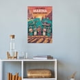 thumbnail image 4 of Retro Vintage Travel Poster Wall Print Marina Cabo San Lucas Los Cabos Mexico Festive Harbor Scenic Coastal Artwork Canvas Poster, 4 of 8