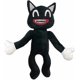 thumbnail image 3 of Cartoon Black Cat Plush Stuffed Toy, Soft Animal CatKids Birthday/ Easter Day Ideas, 3 of 4