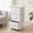 White, variant on BEAUTYPEAK 3 Drawer Rolling Fabric Dresser Mobile Nightstand Storage Cabinet with Lockable Casters for Bedroom Closet Office, Gray