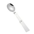 thumbnail image 2 of Hariumiu Portable Three-Folding Stainless Steel Spoon for Outdoor Camping Travel Picnic-Silver, 2 of 2
