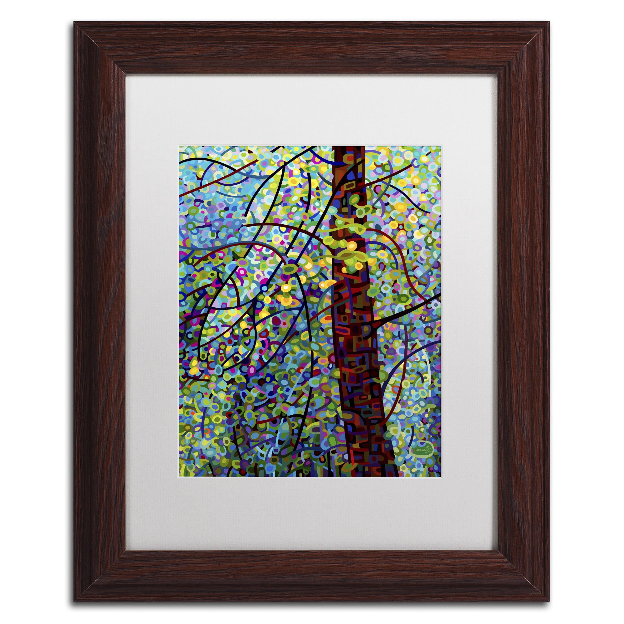 Mandy Budan 'Pine Sprites' Matted Framed Art