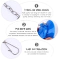 thumbnail image 2 of Practical Toilet Flapper Durable Toilet Drain Toilet Tank Accessory for Home Indoor Bathroom, 2 of 7