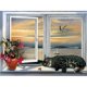 thumbnail image 2 of Cuadros Decorativos 5D Kit DIY Cat By The Window Pintura de diamante de taladro redondo completo (sz1077) DQrwqpou Nuevos Originales, 2 of 9