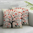 thumbnail image 3 of JEUXUS Valentines Day Throw Pillow Covers Red Love Decorations Cushion Case for Sofa Couch, 3 of 5