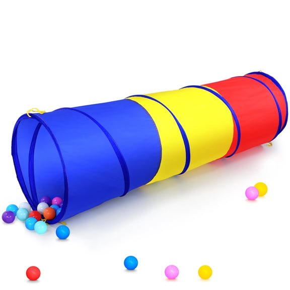 Wilwolfer Polyester Kids Play Tunnel Tent for 3-6 Year Boys Girls Indoor Outdoor Use (Multi-color)