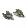 thumbnail image 2 of U8MO 5pc Natural Dragon Blood Jasper Wolf Head Pendants Smooth Gemstone Charm 37~42mm, 2 of 2