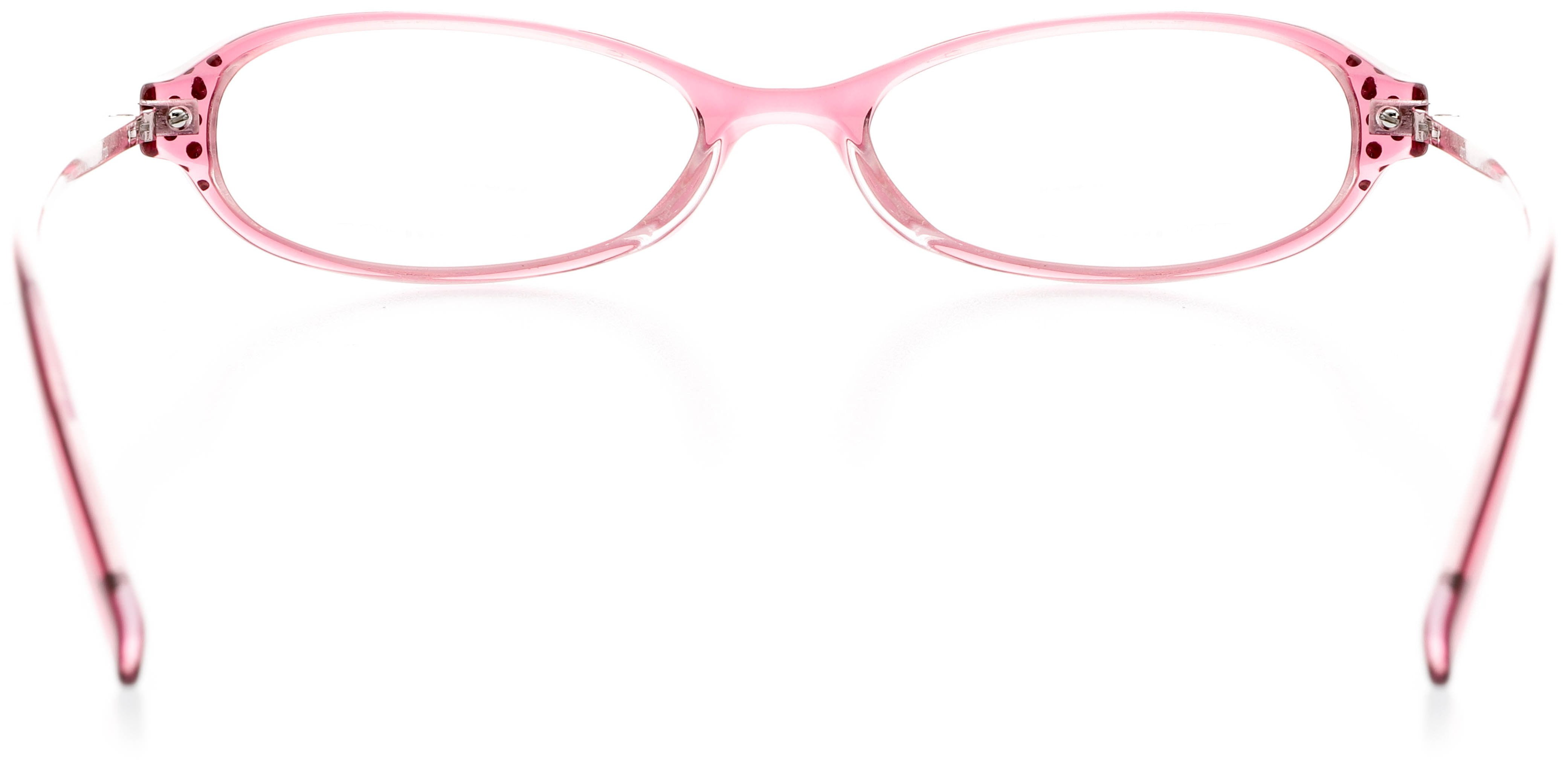 Womens Optical Eyewear - Oval Shape, Plastic Full Rim, Pink
