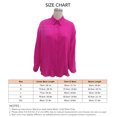thumbnail image 2 of Camisa de manga larga con botones, blusa informal con botones y mangas largas, blusa de color liso con botones, instalación sencilla, 2 of 2