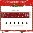 thumbnail image 2 of Christmas Decor Table Runner for Kitchen Dining Table Thanksgiving Day Table Runner for Living Room Farmhouse Table Runners for Party Home Decor (Christmas Let it Snow), 2 of 6