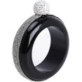 thumbnail image 1 of CHAO Pulsera Frasco Brazalete Frascos Creativos Acero Inoxidable Y Frasco De Cadera Diamante Negro, 1 of 5
