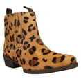 thumbnail image 2 of Roper Womens Dustt Ii Leopard Square Toe Chelsea  Ankle Boots, 2 of 5