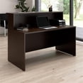 thumbnail image 3 of Arrive 60W x 30D Reception Desk with Shelf in Mocha Cherry - Engineered Wood, 3 of 10