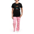 thumbnail image 4 of CafePress - I Love Sharks Women's Dark Pajamas - Women's Short Sleeve Print T-Shirt and Pants Dark Cotton Pajama Set, 4 of 7