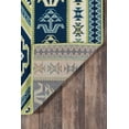 thumbnail image 5 of Geometric Baja Outdoor Rug in Green - Runner 2'3" X 7'6", 5 of 5