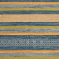 thumbnail image 6 of SAFAVIEH Montauk Maisy Striped Soft Braided Cotton Area Rug, Blue/Orange, 4' x 6', 6 of 7