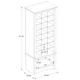 thumbnail image 3 of Prepac 24 pair Shoe Storage Rack with bottom shelf, Black, 3 of 7