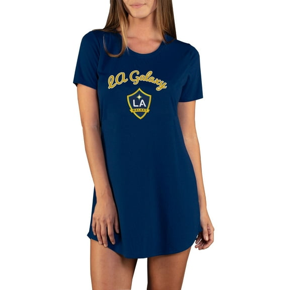 Women's Concepts Sport Navy LA Galaxy Marathon Knit Nightshirt