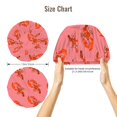 thumbnail image 2 of Lobster Print Red Silk Bonnet for Sleeping Women Men, Adjustable Elastic Satin Bonnet Bonnet for Sleeping, Soft Cute Similar Silk Curly Hair Bonnet for Sleeping, 2 of 7