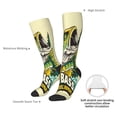 thumbnail image 4 of Haiem Bass Fish and Water Funny Novelty Crazy Design Cotton Socks Sports Socks Knee High Socks For Men, Women,1Pairs - Gift For Working Friends, 4 of 6