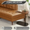 thumbnail image 3 of MONEHANE C-Shaped End Table, 360° Rotating Adjustable Height Couch Side Tables for Sofa/Bed/Bathtub, 3 of 8
