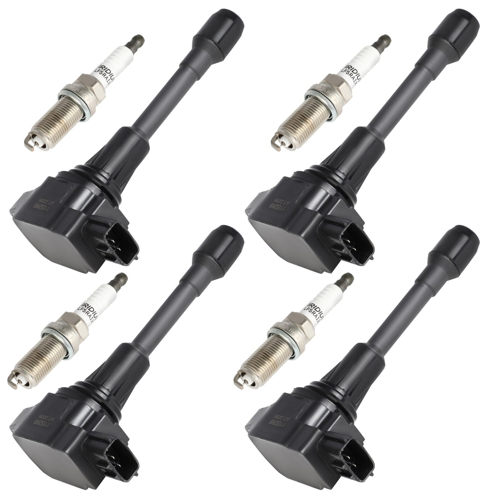 ECCPP UF549 4 ignition coils with 4 iridium Spark Plugs for Nissan for Altima Cube Rogue Sentra Versa NV200 1.6L 1.8L 2.0L l4 UF-549 C1696 5C1753