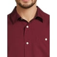 thumbnail image 5 of George Men's & Big Men's Microfiber Button-Up Shirt with Short Sleeves, Sizes S-3XL, 5 of 6